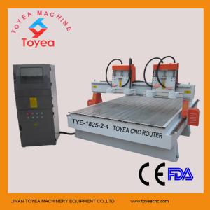China 8 heads wood cnc 3D engraving machine TYE-1825-2T4 on sale