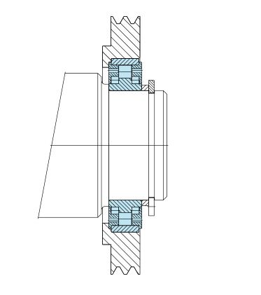 ASK40 50 60 239 One Way Bearings Roller Freewheel Bearing For Cutting Machine