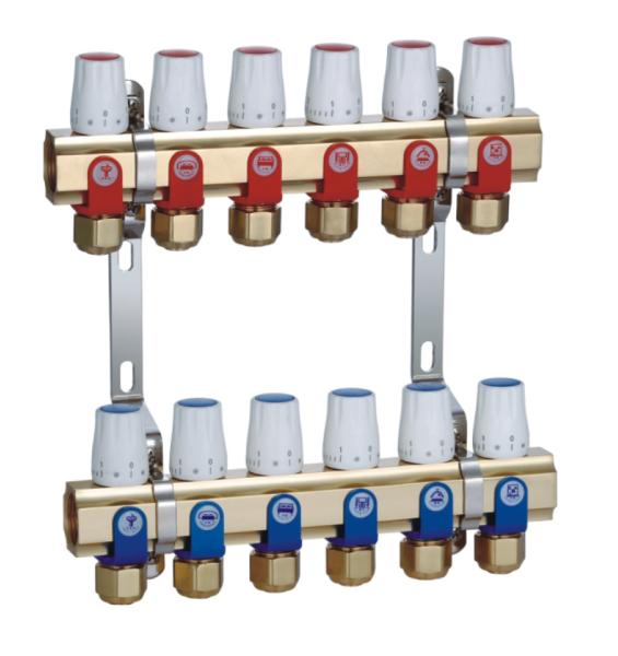 Quality Brass Underfloor Heating Manifold Standard ISO with Intelligentized control for sale