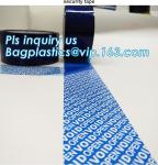 Security Seal anti-counterfeiting tapes void carton packing tape,Serial Number