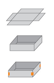 Rigid Box Four Corner Pasting Machine / Automatic Corner Pasting machine