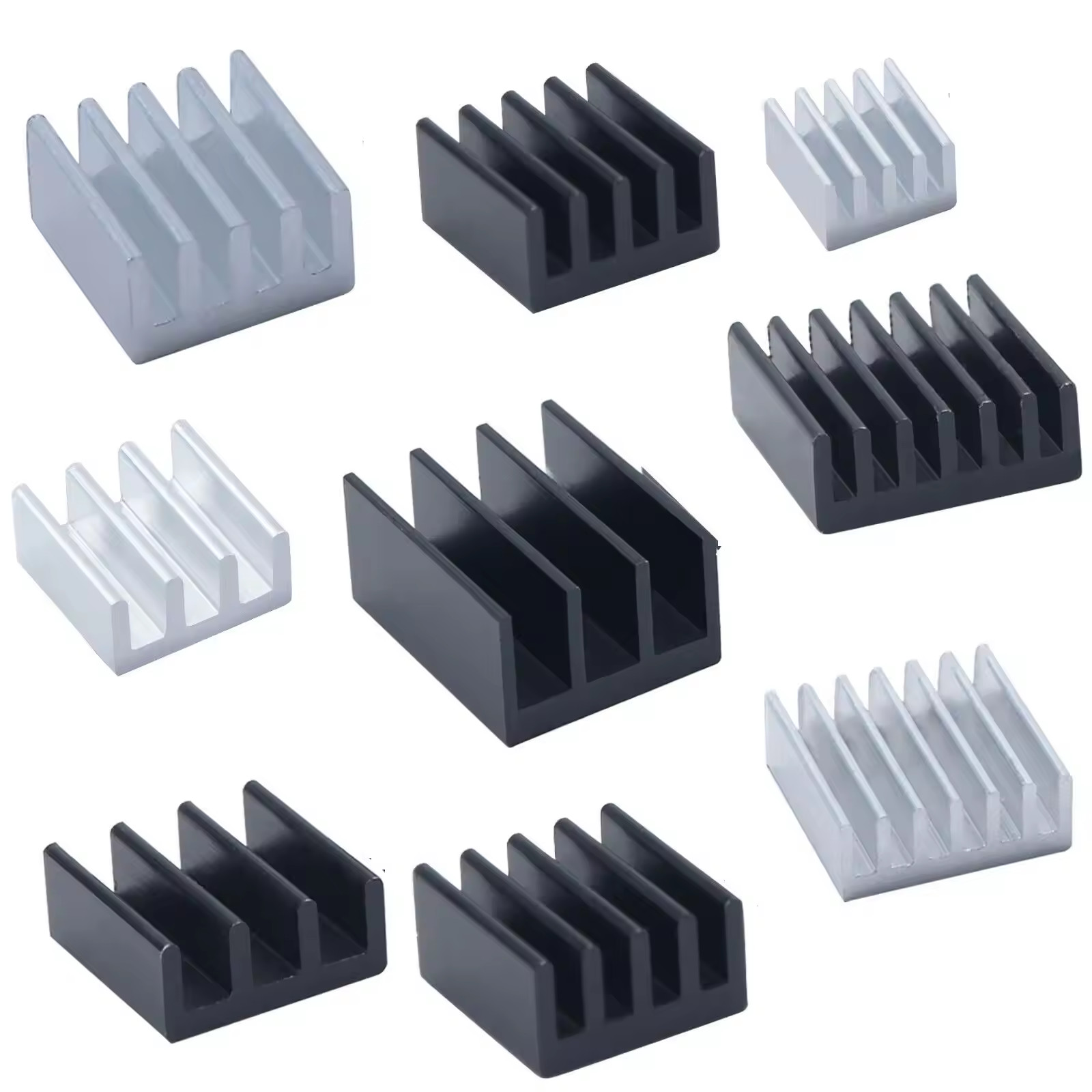 Mini Anodized Aluminium Heatsink Width 9mm-14mm Water Cooled Aluminum Heat Sink