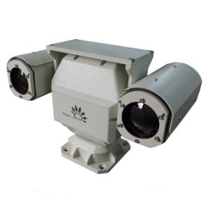 Buy cheap Dual Sensor PTZ Infrared Thermal Imaging Camera , Infrared Digital Camera Military Grade product