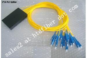 Optic PLC Splitter For FTTX / LAN , ABS Moudle Passive Optical Splitter