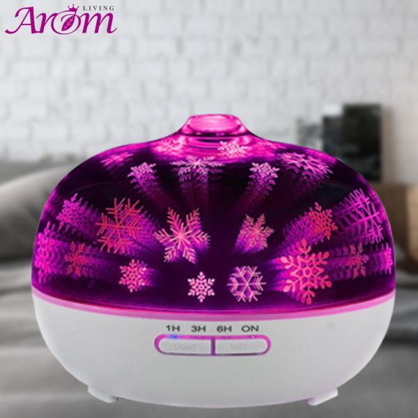 Quality 300ml 7 Color Changing 3D Glass Ultrasonic Diffuser for sale