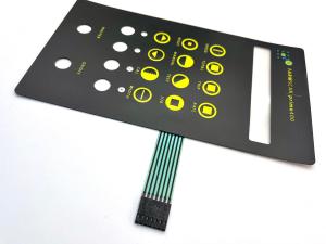 Pocket Layered Graphic LCD Printing Membrane Keypad Suppliers Foil For Medical Enclosure