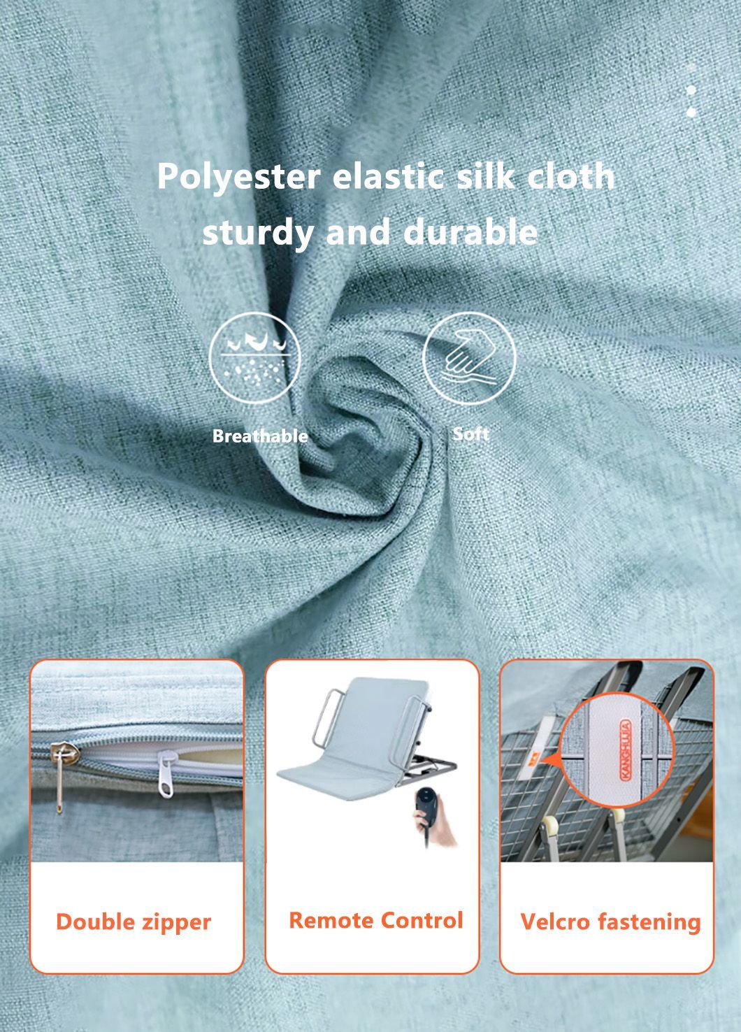 Hot Selling Electric Bed Backrest Adjustable Nursing Medical Lifting Bed