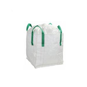 China PP Empty 1 Tonne Bulk Bags White Jumbo Flexible Intermediate Bulk on sale