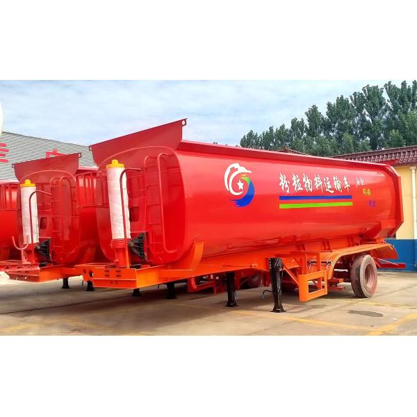 tipping semi-trailer Sand and gravel material transfer front top rear tipping semi-trailer