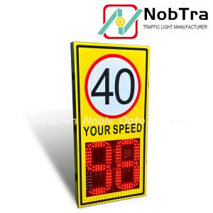 Buy cheap Power Source 220VAC Digital Speed Limit Signs Traffic Sign Temperature Range -40°C To 60°C Suitable for Various Road Conditions product