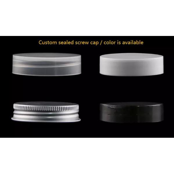 Black Screw Cap Plastic Cream Jars Screen Printing