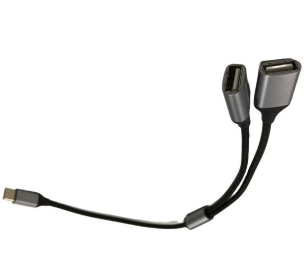 Quality 3m Cable Wire Harnesses Assembly 1 Type C To 2 USB 2 In 1 USB Cable for sale