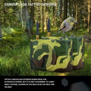 Russia camouflage color outdoor sport speaker with remote control