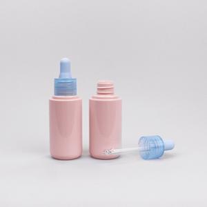 China Multiple Color 30ml PETG Cosmetic Dropper Bottles For Herbal Extracts on sale