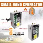 Hand Generator Box Emergency Power Bank USB Phone Charger Lighter Manual Power