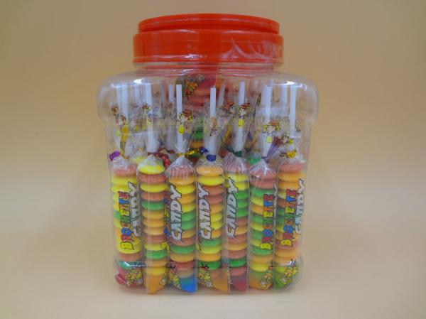 Quality Different Shape Bottled Fruity Hard Candy Raspberry / Strawberry / Mango Candies for sale