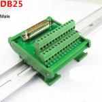 DB25 Single End Connectors D Sub 25 Pin Terminal Block Breakout Board DIN Rail