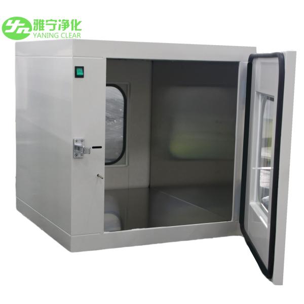 YANING Custom Static Stainless Steel Clean Room Interlock Through Transfer Window Air Shower Pass Box for Hospital Cleanroom