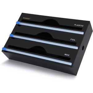 New Design Foil and Plastic Wrap Organizer 3 In 1 Acrylic Clear Drawer Organizer For Kitchen Organization