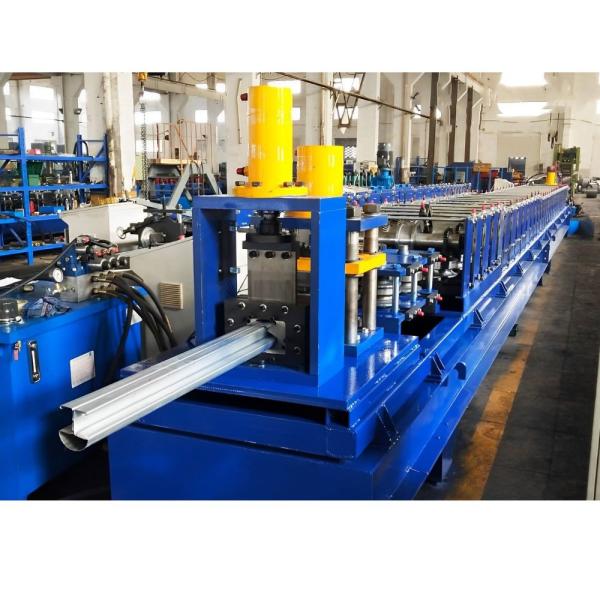 Quality Column Fence Post Roll Forming Machine 0.4mm - 1.2mm Wire Mesh Peach Shaped for sale