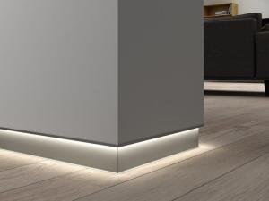 Buy cheap 0.8mm Led Strip Channel With Diffuser Light Baseboard product