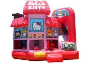 Buy cheap Multi - Function Commercial Hello Kitty Inflatable Bounce House Combo Rentals product
