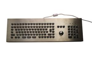 China Waterproof Metal Keyboard With Trackball , Full Function Mini Computer Keyboard on sale