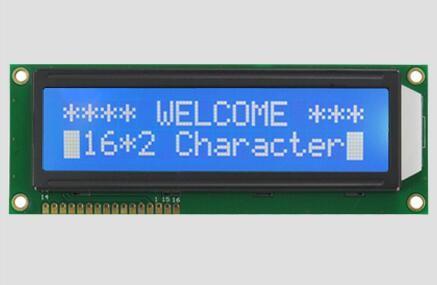 Large Size 16 2 Character LCD Display LCX1602M Blue / STN / Negative /
