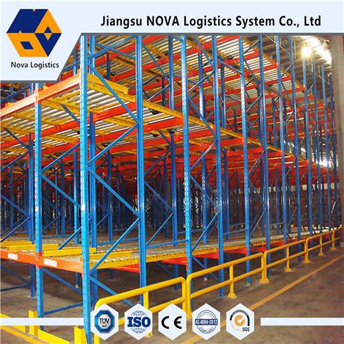 Quality Metal Live Storage Gravity Pallet Racking Q235B With Roller / LIFO System for sale