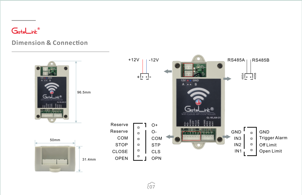 dimension & connection
