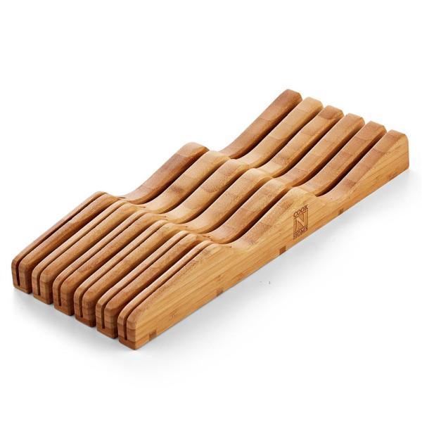 Quality Bamboo Knife Storage In-Drawer Block for sale