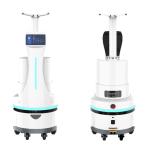 IPS Screen 1024x600 Smart Service Robot Hydrogen Peroxide Spray Disinfection