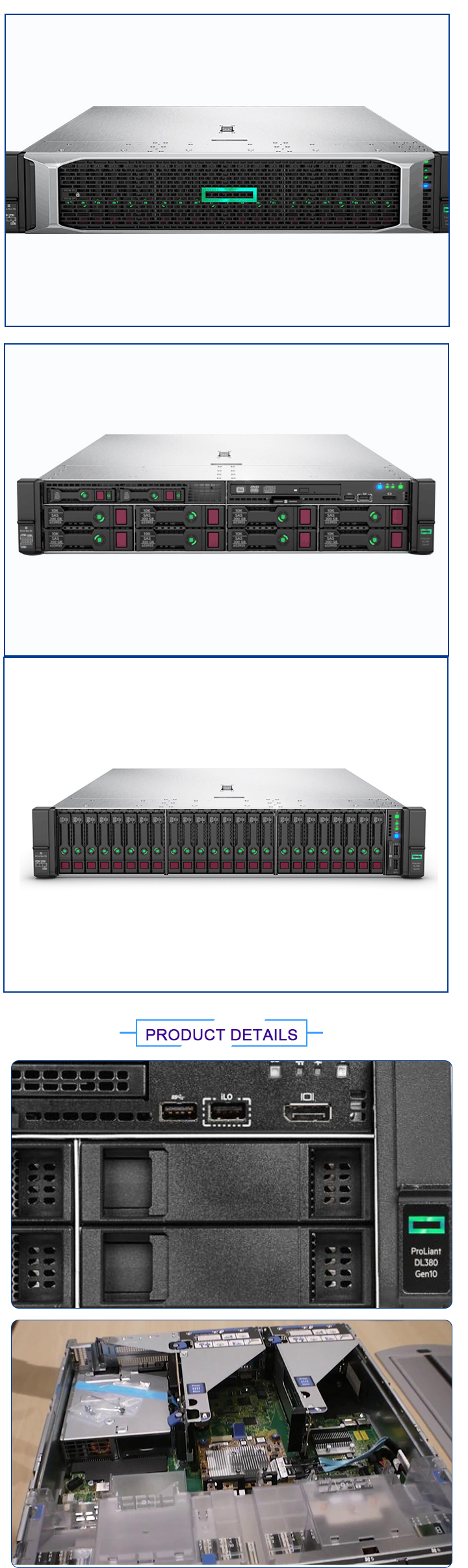HPE ProLiant DL380 Gen10 Server 24 DIMM Slots 1.7 GHz Intel Xeon Scalable 3106 Processor