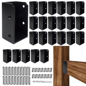 China Steel Deck Railing Brackets Connectors 1.2mm Thickness Concealed For 2X4 Wood Posts on sale