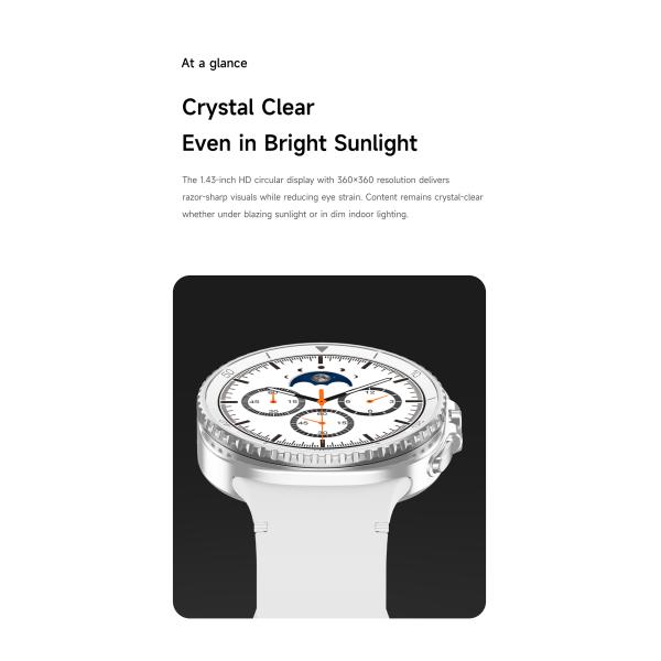 Classic Smart Watch 8 46mm 1.43inch AMOLED Screen Wireless Charging Sports Smartwatch For Men Women IP68 Waterproof