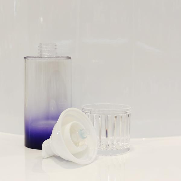 Eco-friendly Airless Pump Spray Bottles 15ml 30ml 50ml 50g 100g for Cosmetic Packaging Plastic Type AS PP Round Shape
