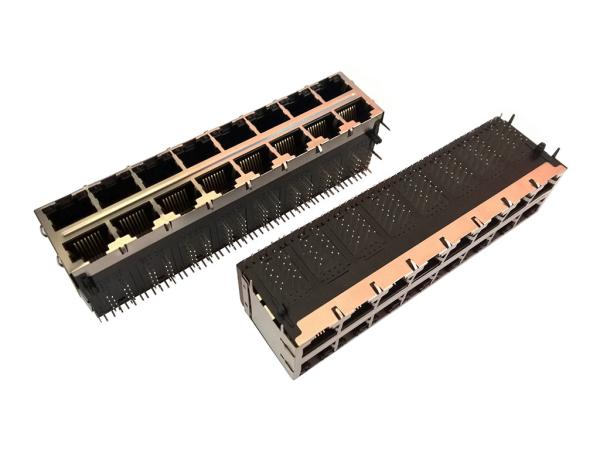 Quality Multiple Port RJ45 Jack Connector 2x8 Integrated Gigabit For PC Motherboard for sale