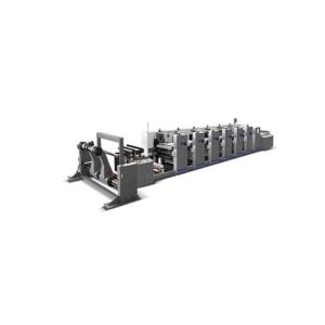 Buy cheap Roll to Roll Flexographic Printing Machine with 100mm Web Roller Diameter and 4 Colors product