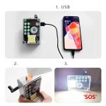 Hand Generator Box Emergency Power Bank USB Phone Charger Lighter Manual Power