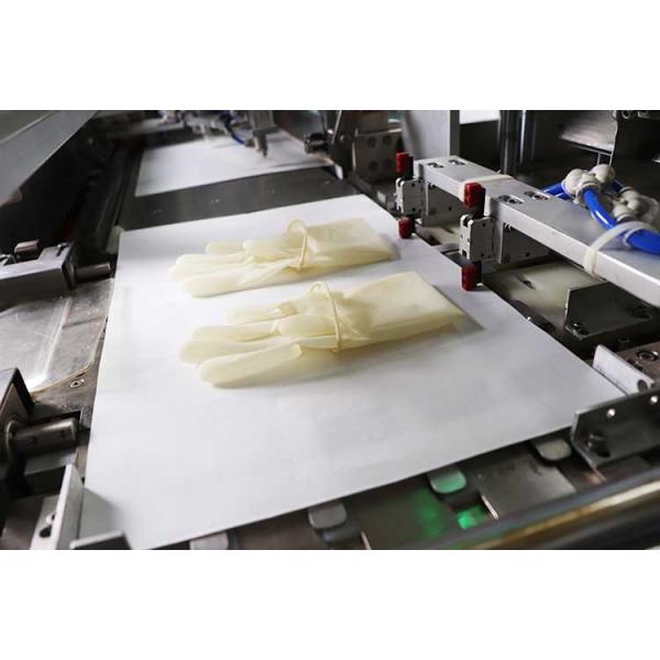 Medical 300mm Surgical Glove Packing Machine PLC Automatic Control