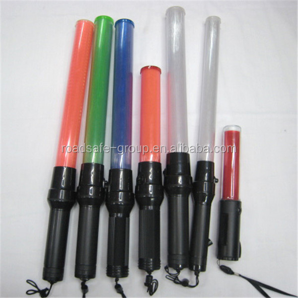 Battery Rechargeable Light Baton 54cm Flashing Baton With Whistle Wand Sticks