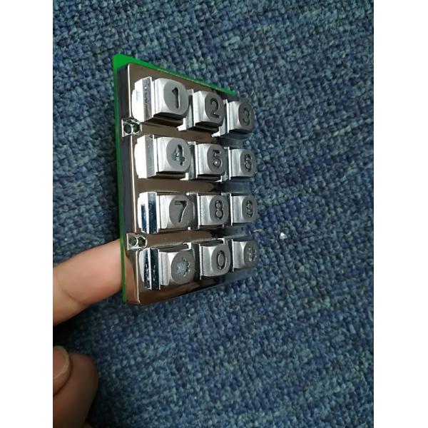 Chinese cheapest 3X4 matrix die cast keypad with back blue led lighting