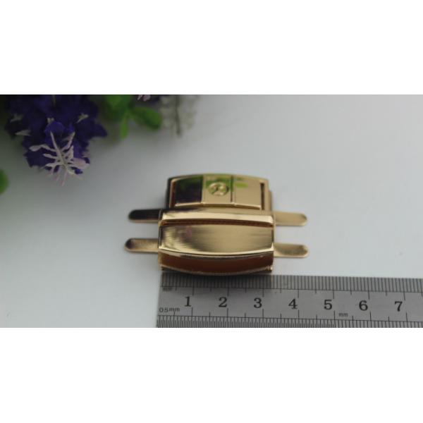 Customized design light gold bag hardware metal briefcase push button locks