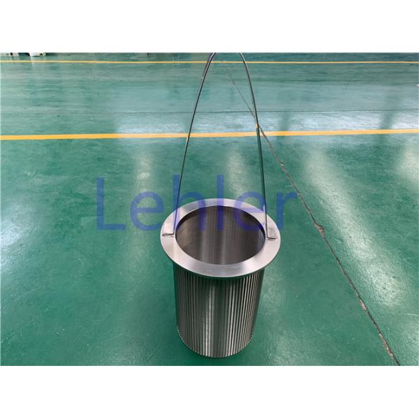 SUS304 Basket Screen Filter Smooth Wire Surface For Waste Water Treatment