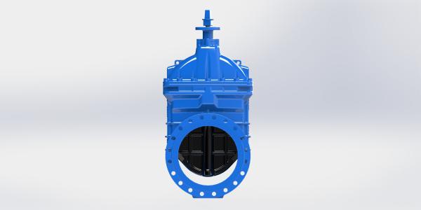 Quality Ductile Iron Gate Valve Top Cap Or Hand Wheel Operated , Vulcanized Rubber Wedge for sale