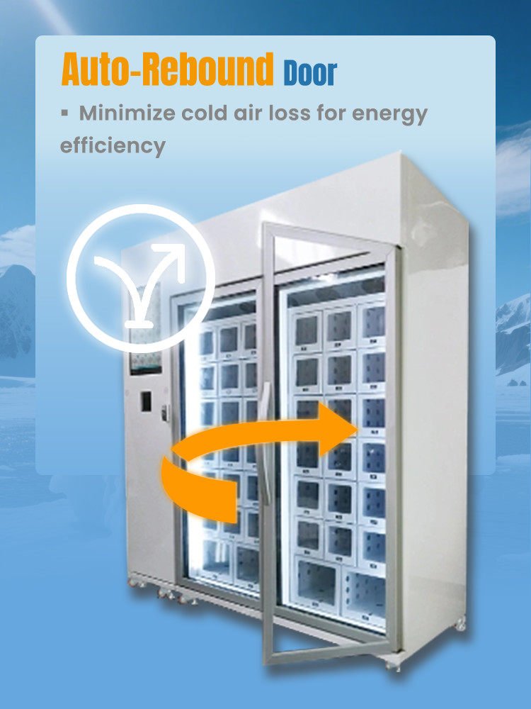 21.5 Inch Touch Screen Locker Vending Machine With Metal Frame Customizable Sticker