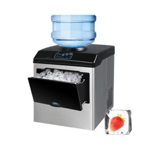 25kg Automatic Countertop Nugget Small Portable Ice Maker Machine Black for Business and Home Ice Making Capacity 25kgs/24H