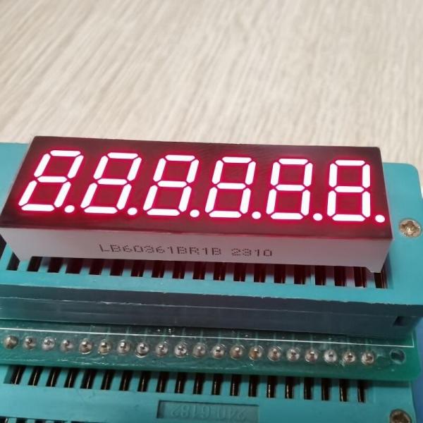 Quality High bright Red 7 Segment LED Display 6 Digit 9.2mm Common Cathode for Digital Countdown Timer for sale