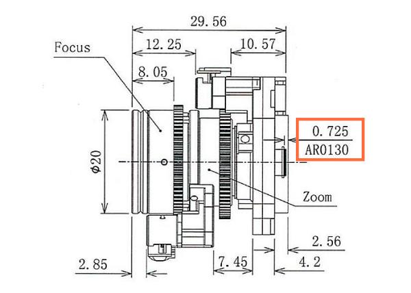 Quality 1/2.7" 2.8-6.0mm F2.0 3MP Motorized Zoom IR-Cut Vari-focal Lens AR0130/AR0330 video camera module for sale