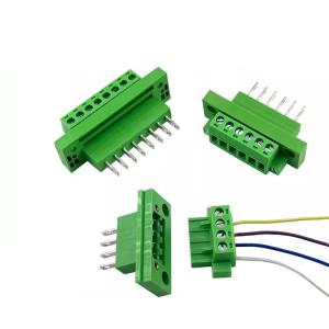 China 5.08 mm pitch Panel Mount Flange Fixed Feed Through Screw Terminal Blocks on sale